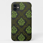 Tapeten-Blumengrün Case-Mate iPhone Hülle (Rückseite)