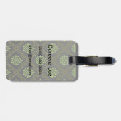 Tapeten-Blumengrün Gepäckanhänger (Rückseite horizontal)