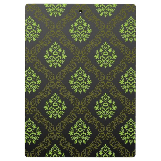 Tapeten-Blumengrün Klemmbrett (Rückseite)