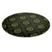 Tapeten-Blumengrün Schneidebrett (Ecke)