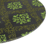 Tapeten-Blumengrün Schneidebrett (Ecke)