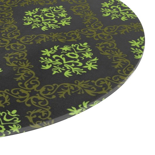 Tapeten-Blumengrün Schneidebrett (Ecke)