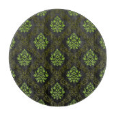 Tapeten-Blumengrün Schneidebrett (Vorderseite)