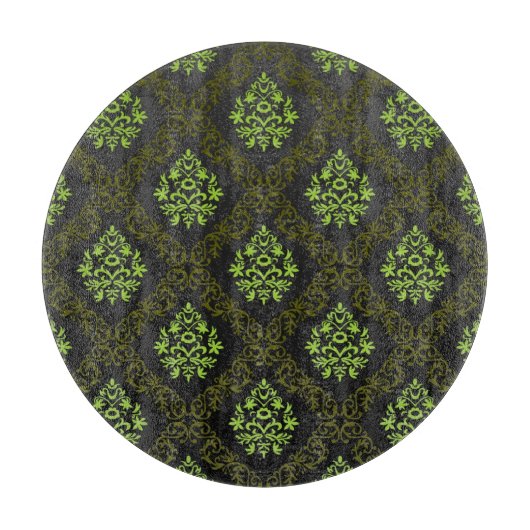 Tapeten-Blumengrün Schneidebrett (Vorderseite)