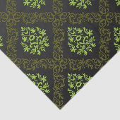 Tapeten-Blumengrün Seidenpapier (Ausschnitt)