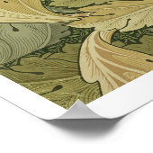 Tapeten-Design mit Akanthus/Holz-Farben, 1 Poster (Ecke)