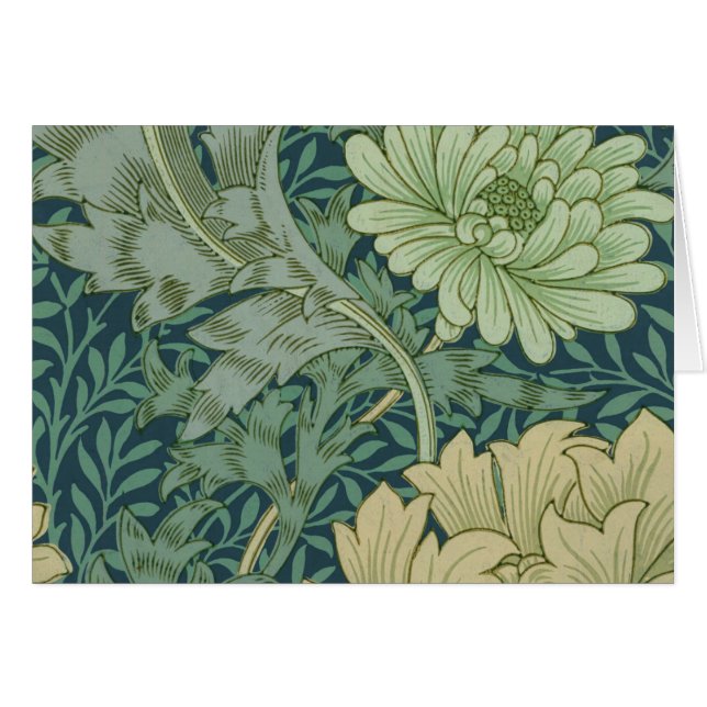 Tapeten-Muster-Probe mit Chrysantheme (Vorderseite (Horizontal))