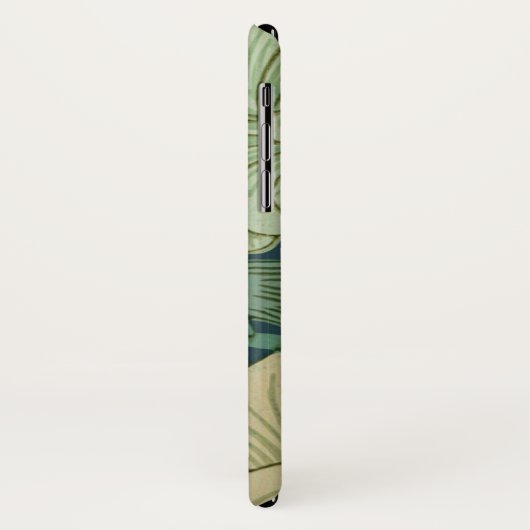 Tapeten-Muster-Probe mit Chrysantheme Case-Mate iPhone Hülle (Hinten/Links)