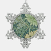 Tapeten-Muster-Probe mit Chrysantheme Schneeflocken Zinn-Ornament (Vorderseite)