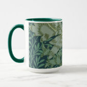 Tapeten-Muster-Probe mit Chrysantheme Tasse (Links)