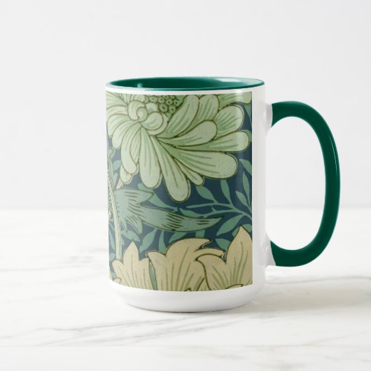 Tapeten-Muster-Probe mit Chrysantheme Tasse (Rechts)
