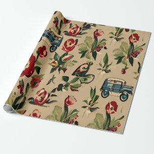 Tapeten Vintage Retro 1940er Geschenkpapier