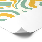 Tapetenmuster der 70er Jahre Poster (Ecke)