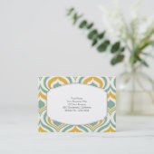 Tapetenmuster der 70er Jahre Visitenkarte (Stehend Vorderseite)