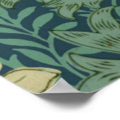 Tapetenmusterprobe mit Chrysantheme Poster (Ecke)