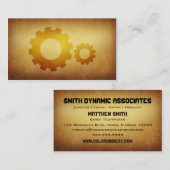 Tapezierte Archiv-mechanische Gang-Visitenkarte Visitenkarte (Vorne/Hinten)