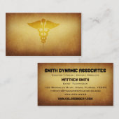 Tapezierte Archiv-medizinische Visitenkarte (Vorne/Hinten)