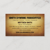 Tapezierte Archiv-Verfasser-Stift-Visitenkarte Visitenkarte (Rückseite)