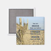 tapfer als du glaubst magnet (Vorderseite/Rückseite)