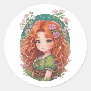 tapfer runder aufkleber