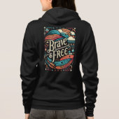 tapfer und frei hoodie (Rückseite)