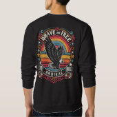 tapfer und frei sweatshirt (Rückseite)