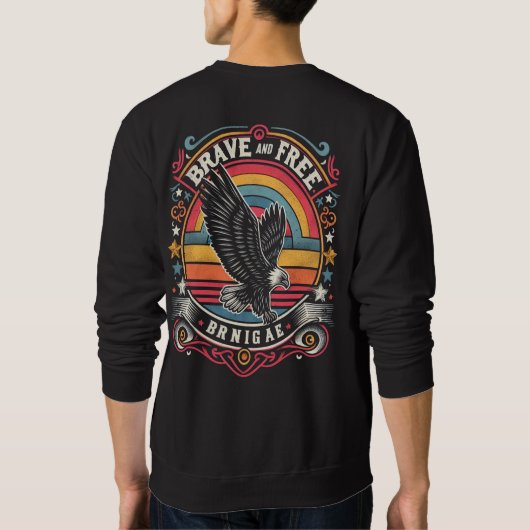 tapfer und frei sweatshirt (Rückseite)