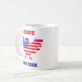 Tapfer Und Frei USA Kaffeetasse (Vorderseite Links)