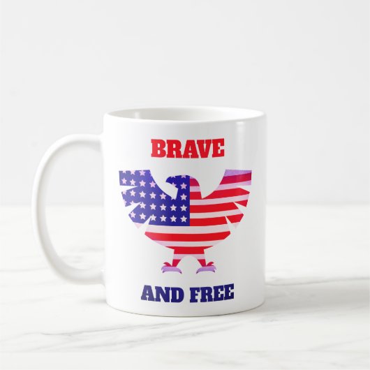 Tapfer Und Frei USA Kaffeetasse (Links)