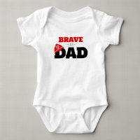 Tapfer wie Papa Feuerwehrmann Jungen Bodysuit T-Sh