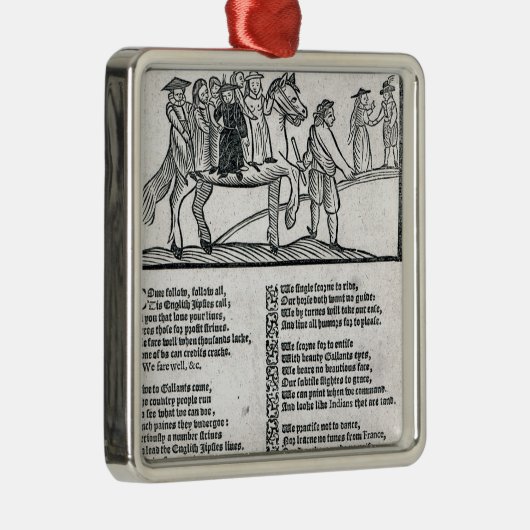 Tapfere Englisch Gypsy Ornament Aus Metall (Rechts)