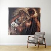 Tapfere Liebe Wandteppich (Beispiel (Horizontal))