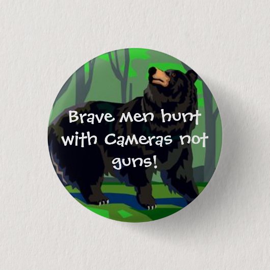 Tapfere Mannjagd mit Kameras Button (Vorderseite)