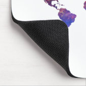 Tapfere neue Weltkarte Mousepad (Ecke)