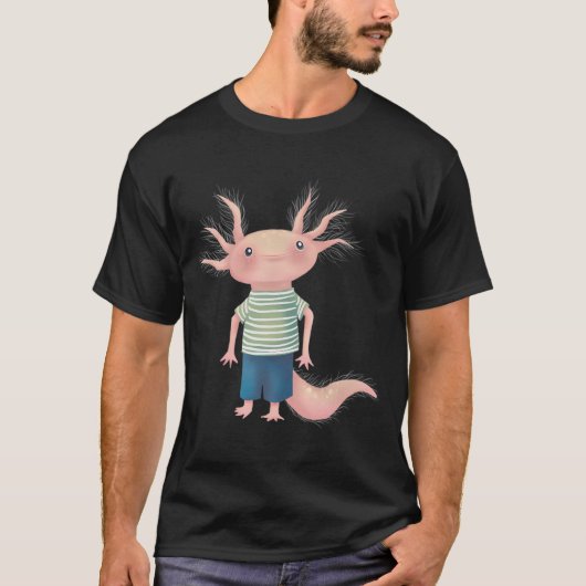 Tapferer Axolotl T-Shirt (Vorderseite)