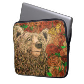 Tapferer Bär Laptopschutzhülle (Vorderseite Links)