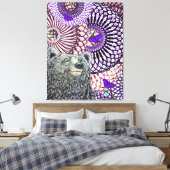 Tapferer Bär Leinwanddruck (Insitu (Schlafzimmer))