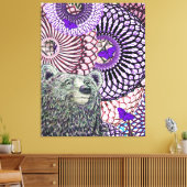Tapferer Bär Leinwanddruck (Insitu (Wohnzimmer))