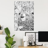 Tapferer Bär Poster (Heimbüro)