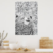 Tapferer Bär Poster (Küche)