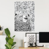Tapferer Bär Poster (Heimbüro)
