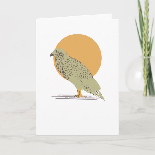 Tapferer Bussard Karte (Vorderseite)