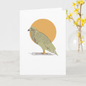 Tapferer Bussard Karte (Gelbe Blume)