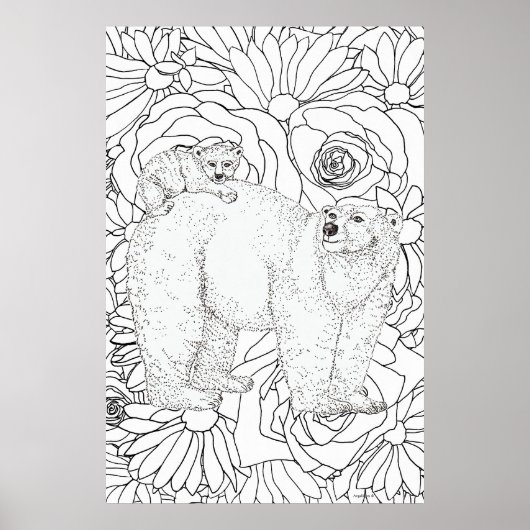 Tapferer Eisbär Poster (Vorne)