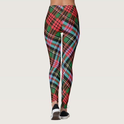 Tapferer HerzTartan Leggings (Rückseite)