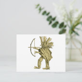Tapferer Indianer Postkarte (Stehend Vorderseite)