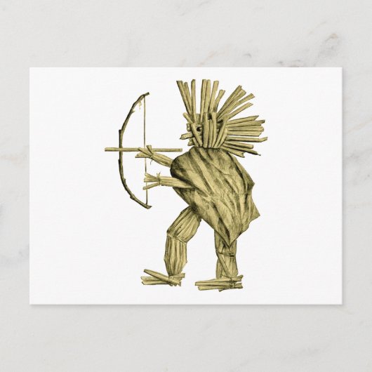 Tapferer Indianer Postkarte (Vorderseite)