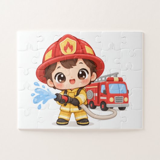 Tapferer kleiner Feuerwehrmann Puzzle (Horizontal)