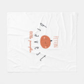 tapferer kleiner Kürbis Custom Fleece Blanket (Vorderseite (Horizontal))
