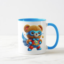 Tapferer kleiner Superheld-Bär. Tasse